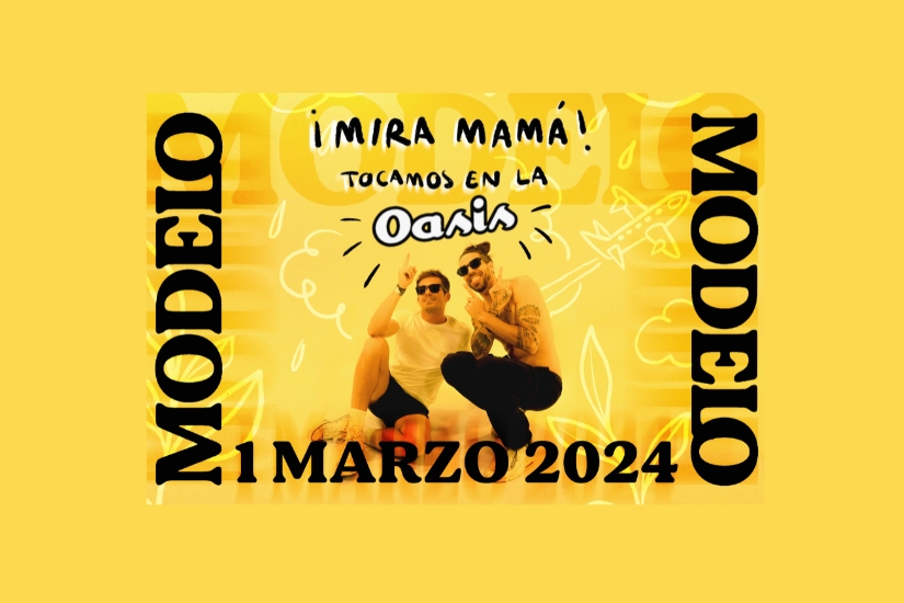 Fotografía promocional de MODELO en la OASIS