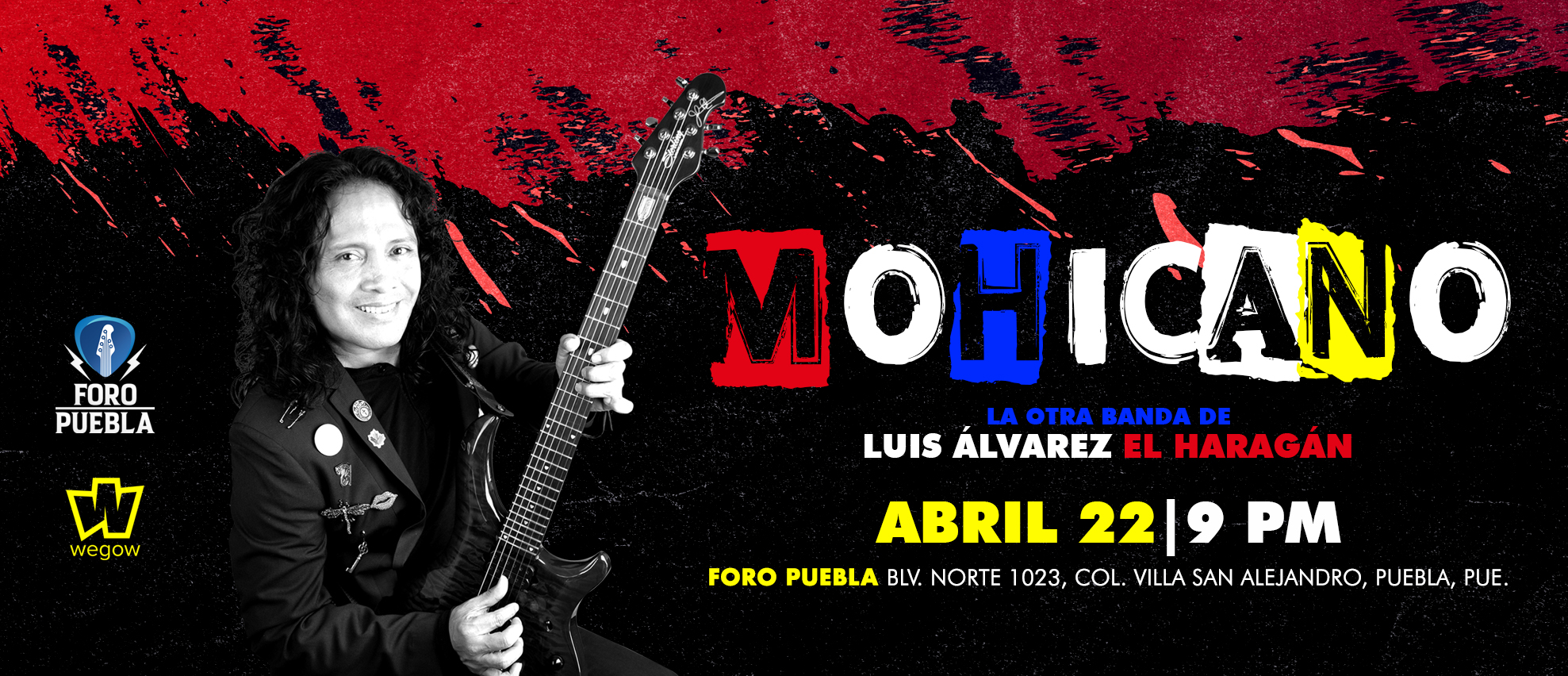 Fotografía promocional de MOHICANO de Luis Álvarez El Haragán en Puebla