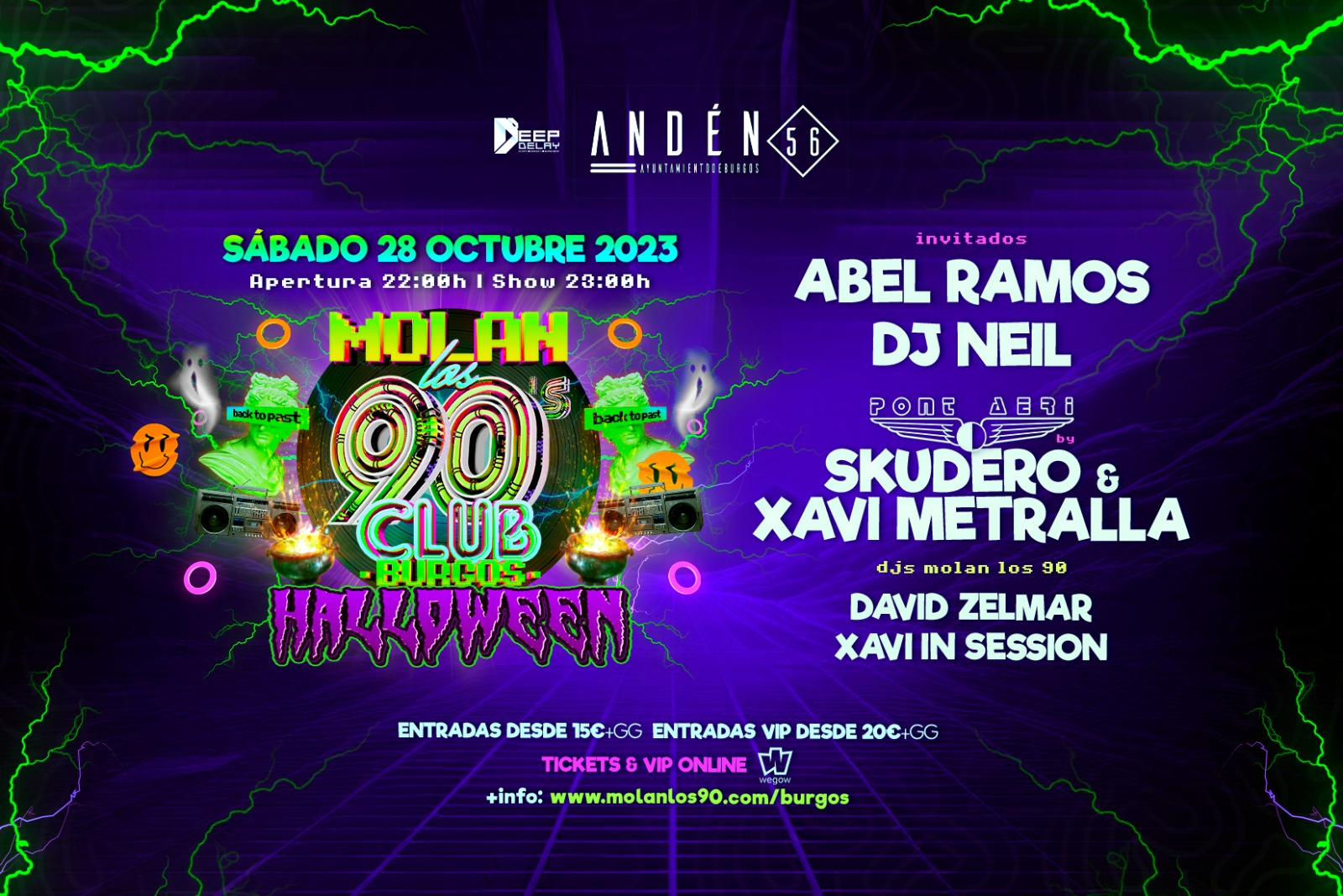 Fotografía promocional de Molan los 90 BURGOS / Edición HALLOWEEN