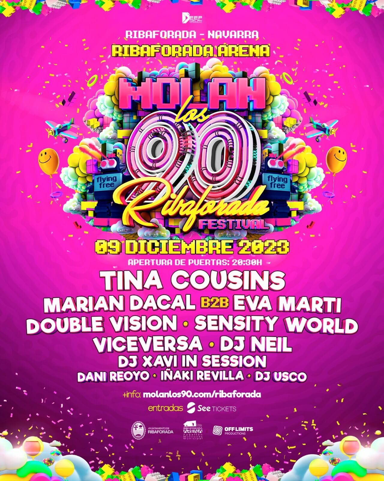 Fotografía promocional de Molan Los 90 Ribaforada