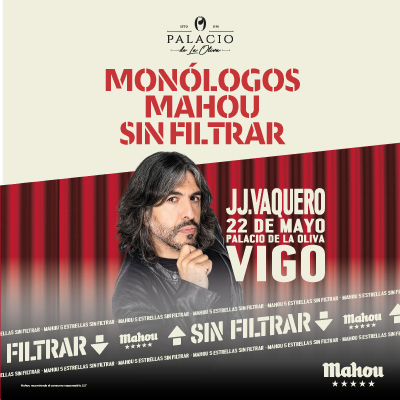 Fotografía promocional de Monólogos Mahou Sin Filtrar - J.J. Vaquero en Vigo