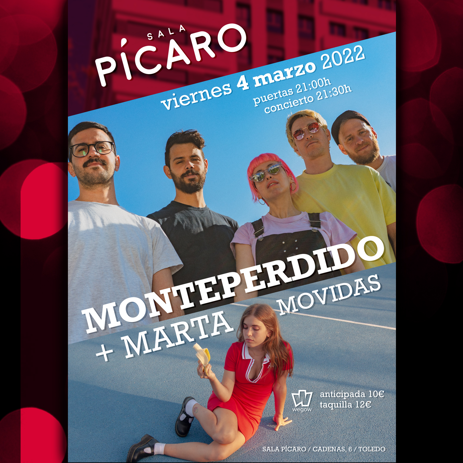 Fotografía promocional de Monteperdido y Marta Movidas en Toledo