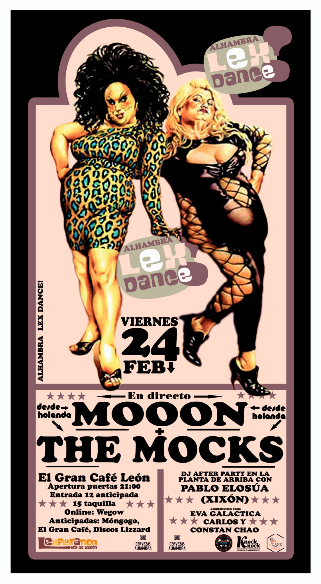 Fotografía promocional de MOOON + THE MOCKS (Holanda, El Gran Café, León)