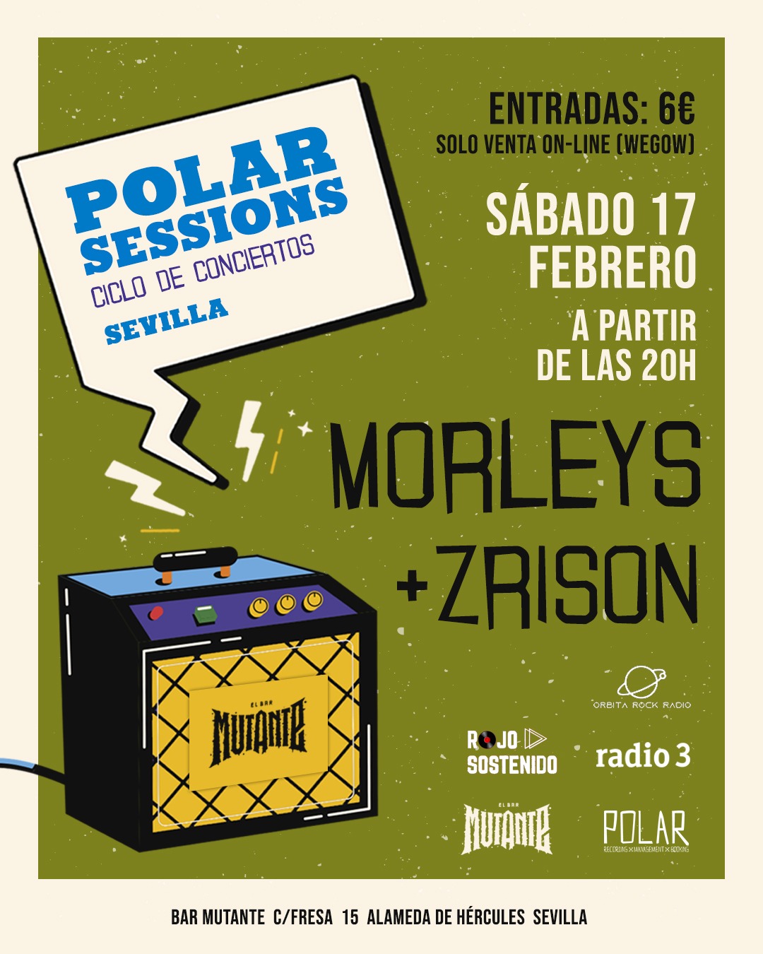 Fotografía promocional de MORLEYS & ZRISON en Sevilla (Mutante)