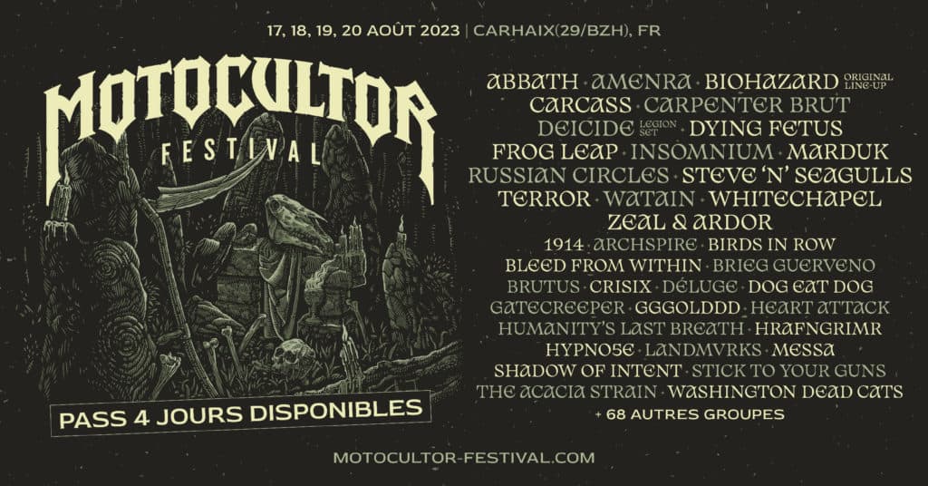Promofoto von Motocultor Festival 2023.