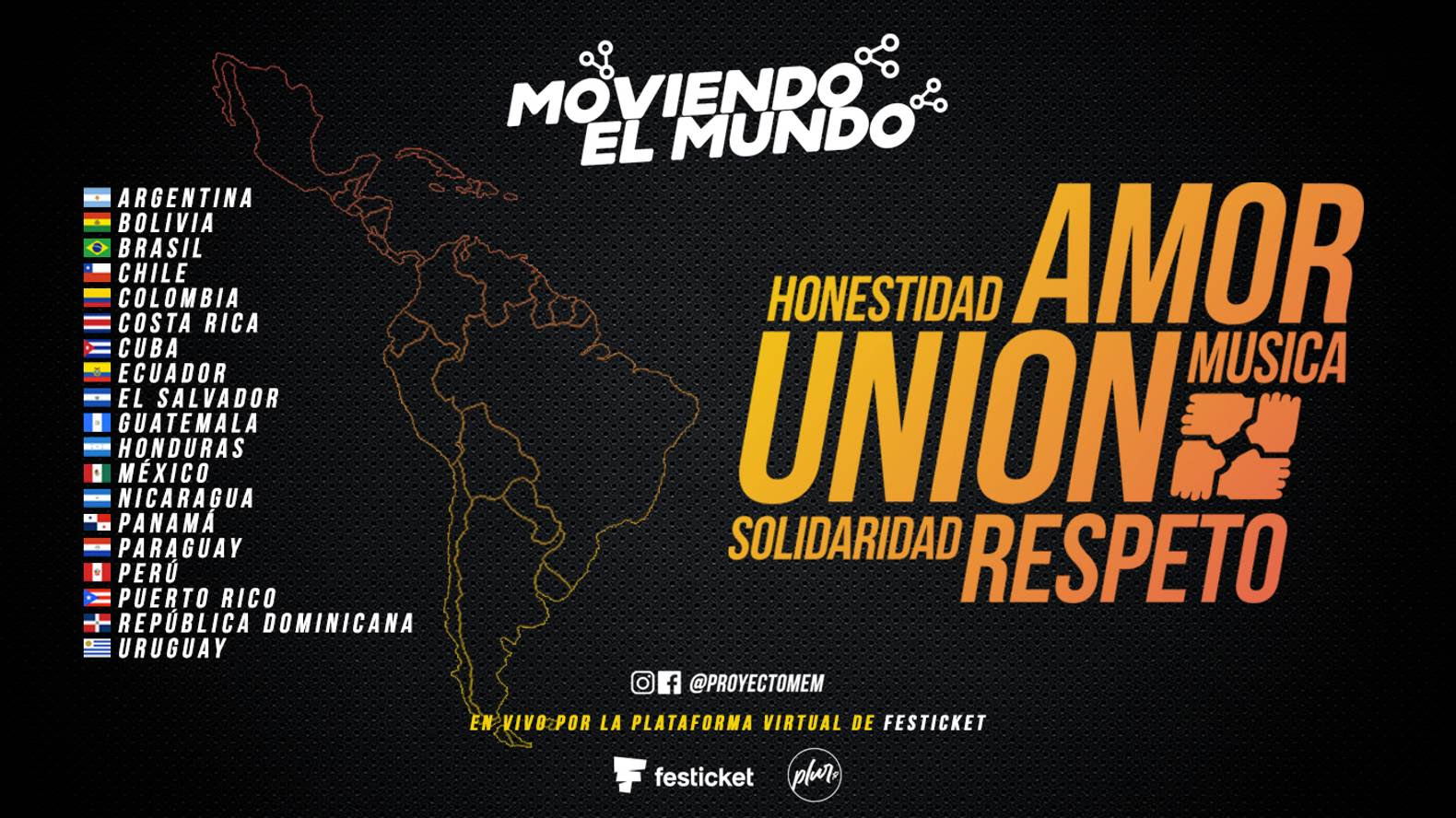 Fotografía promocional de Moviendo el Mundo 2020