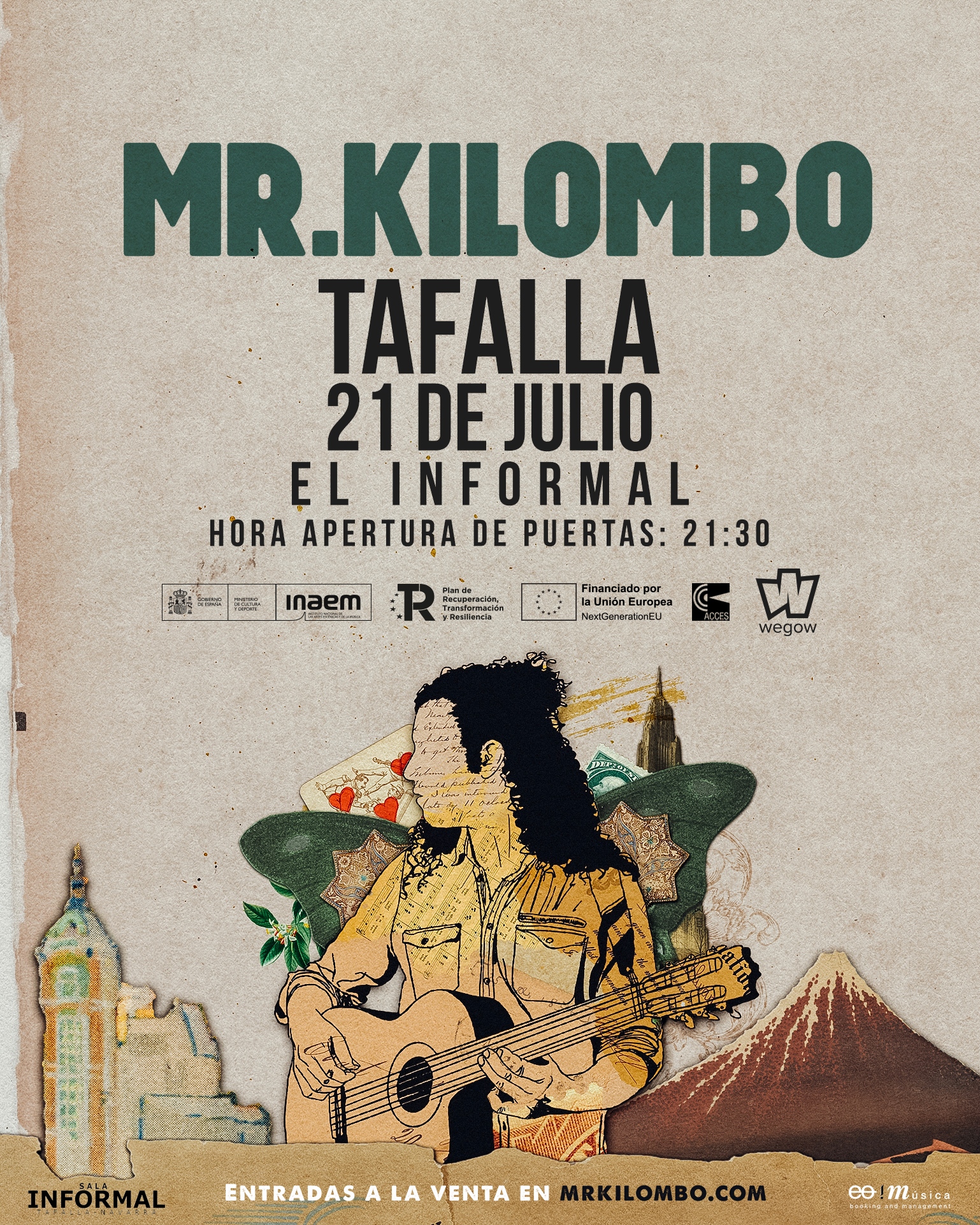 Fotografía promocional de Mr. Kilombo en Tafalla