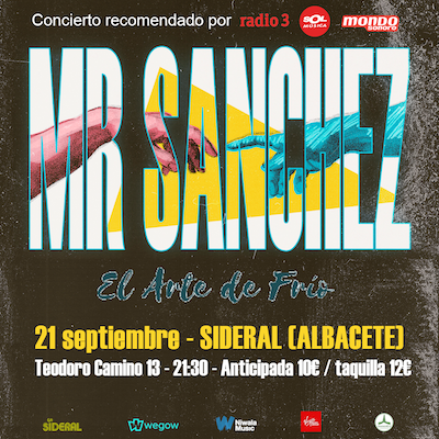 Fotografía promocional de MR SANCHEZ + El Arte de Frío