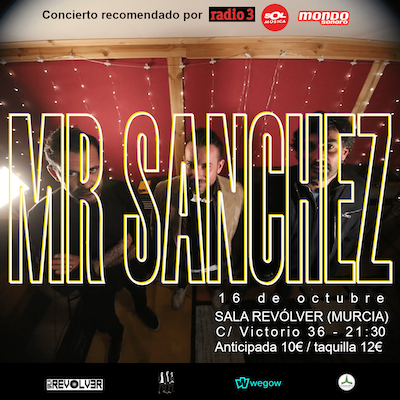 Fotografía promocional de Mr Sanchez en Sala Revólver