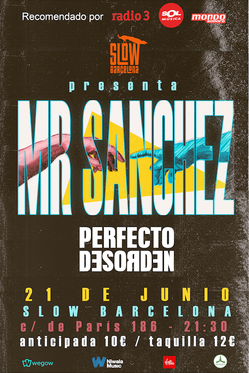 Fotografía promocional de Mr Sanchez + Perfecto Desorden