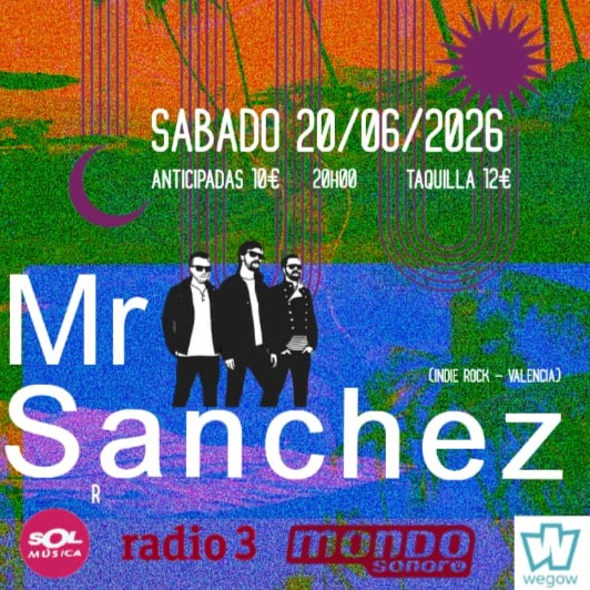 Fotografía promocional de Mr Sanchez + Saltire Wave