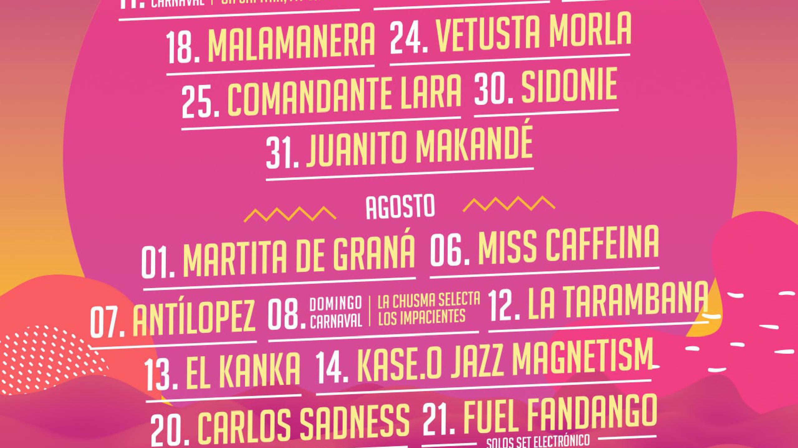 M sica Del Mar 2021 Entradas Cartel Grupos De M sica Del Mar 2021