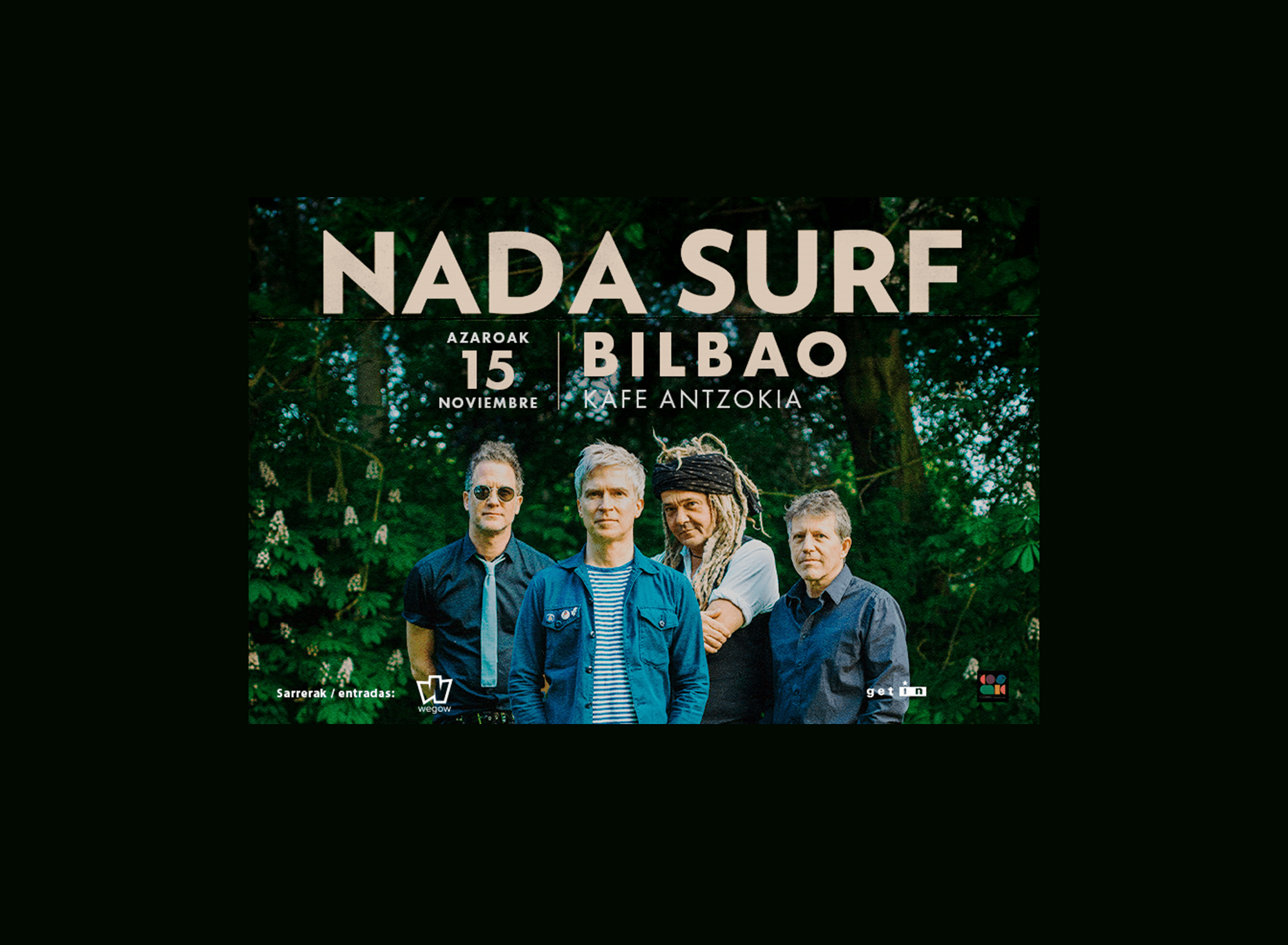 Fotografía promocional de Nada Surf en Bilbao