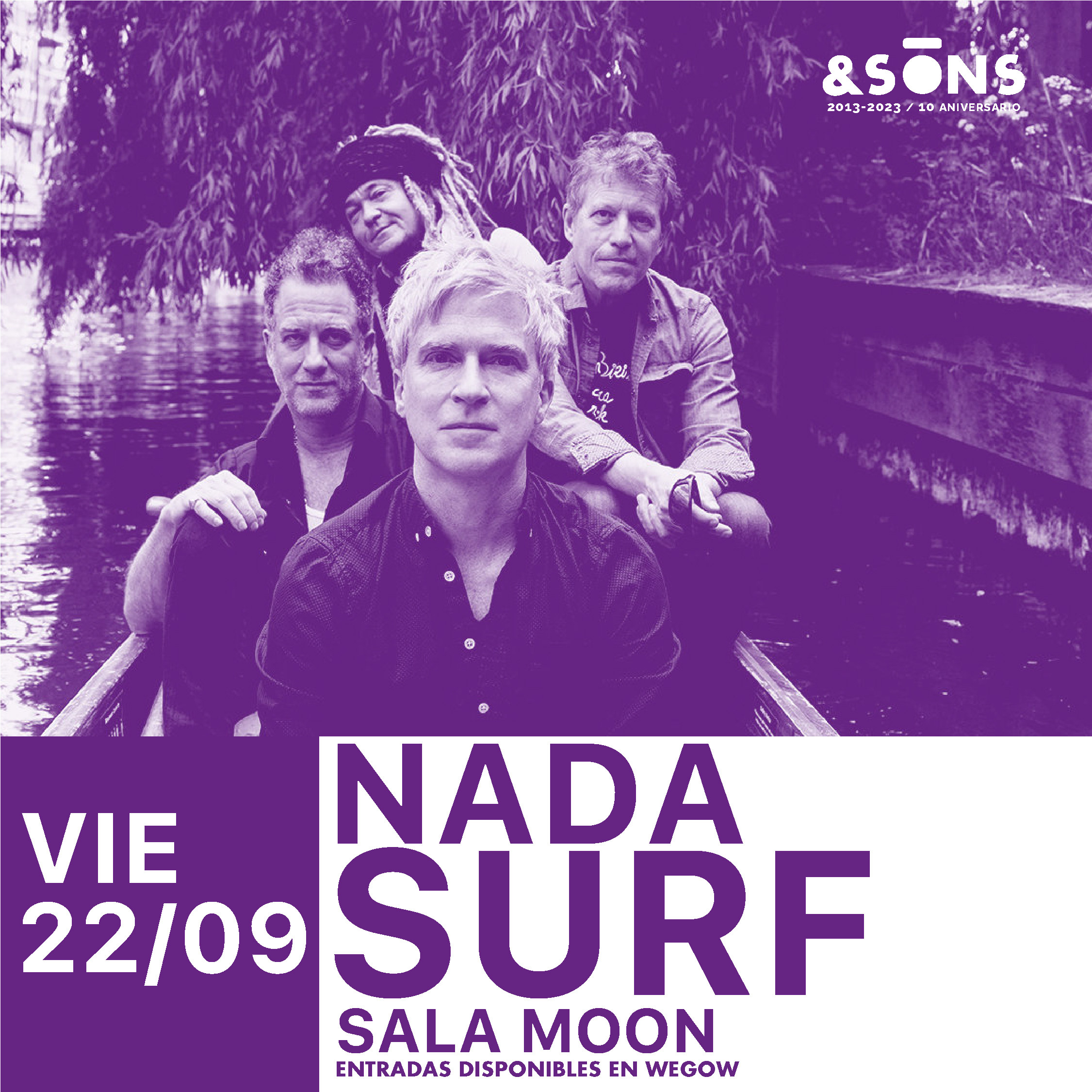 Promotional photograph of Nada Surf en Valencia.