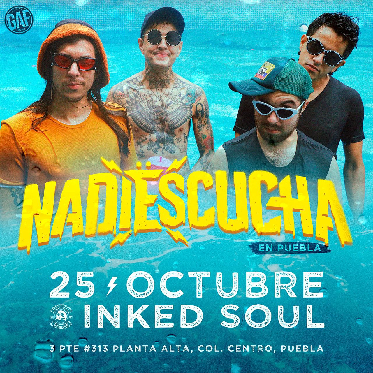 Fotografía promocional de NADIESCUCHA EN PUEBLA