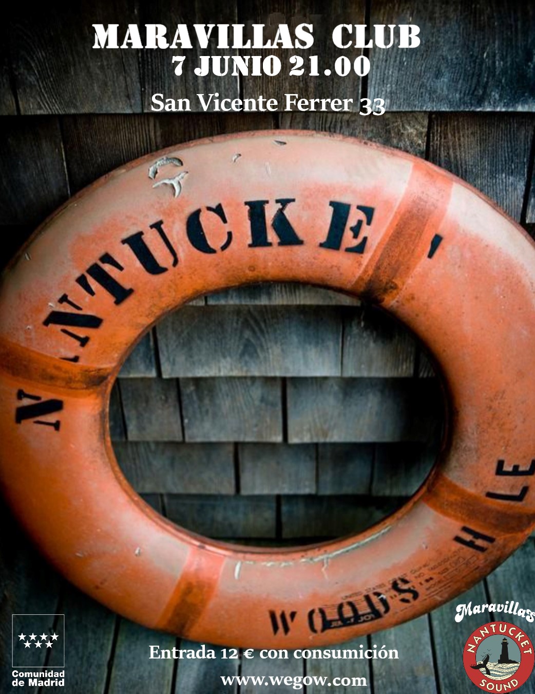 Fotografía promocional de Nantucket en Maravillas Club