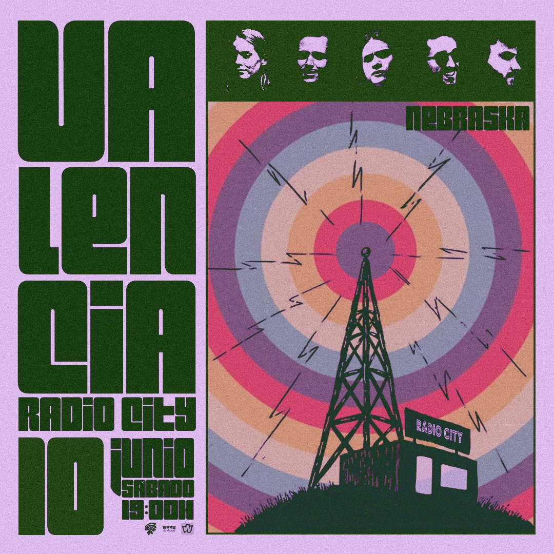 Fotografía promocional de Nebraska - Valecia (Radio City) - 10 de junio