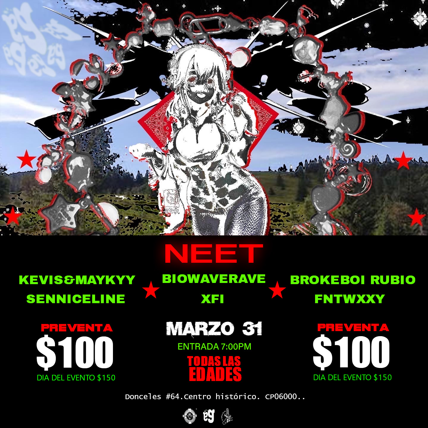 Fotografía promocional de NEET en Rabioso!