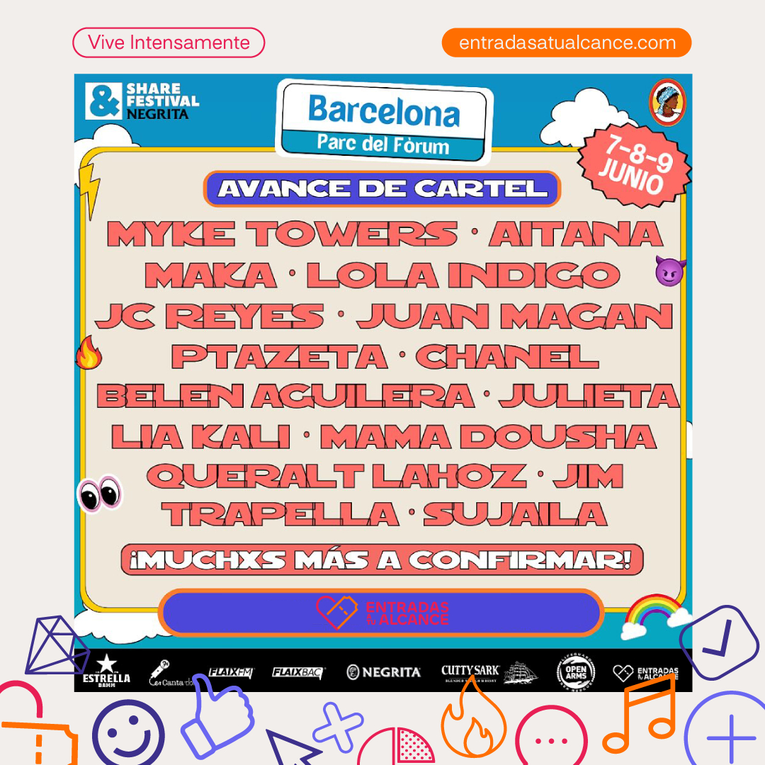 Fotografía promocional de Negrita Music Festival Barcelona 2024