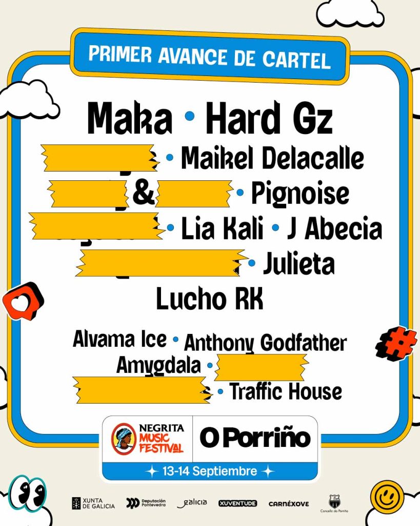 Fotografía promocional de Negrita Music Festival O Porriño 2024