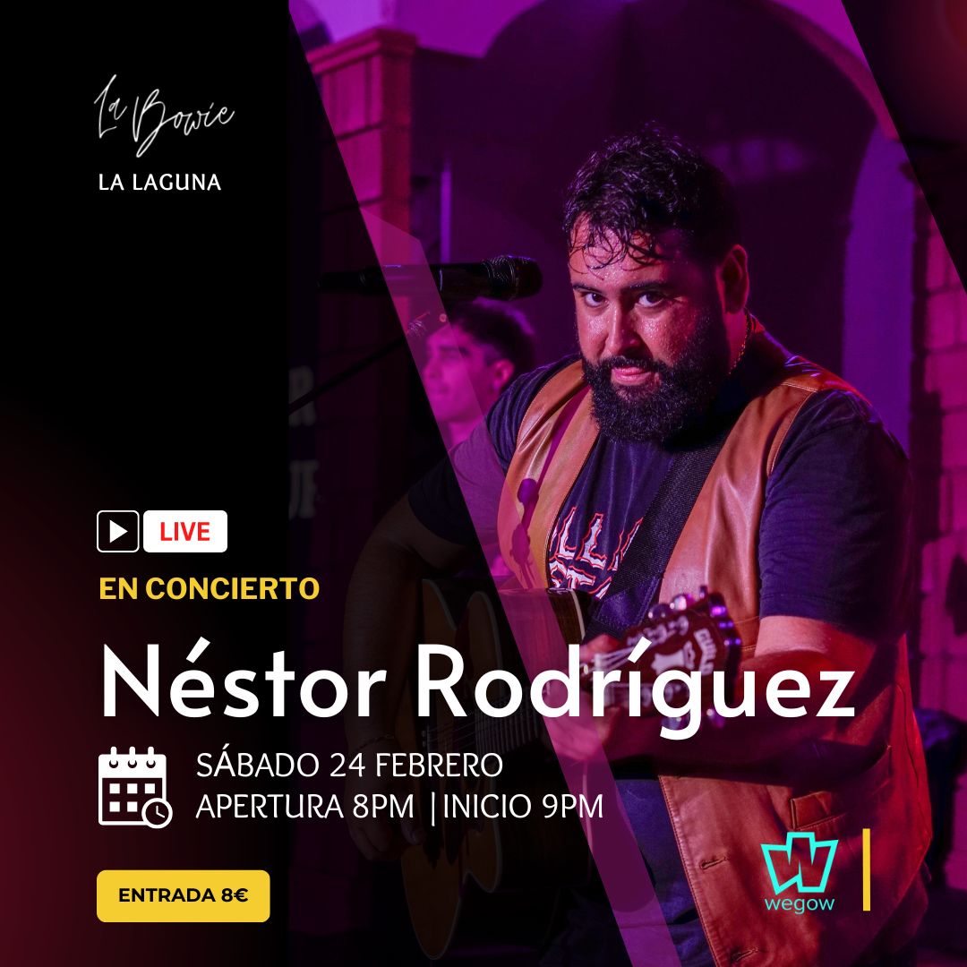 Fotografía promocional de Néstor Rodríguez en La Bowie