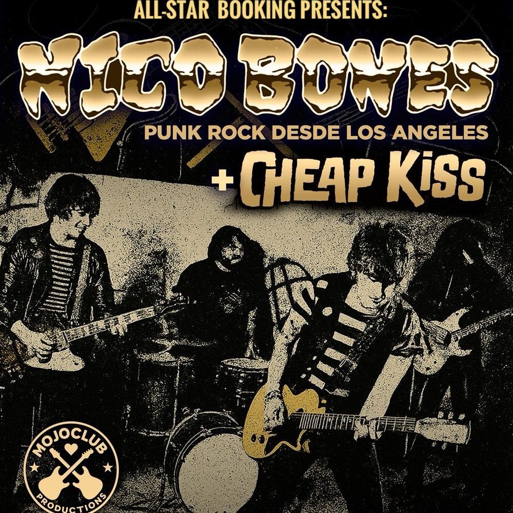 Fotografía promocional de NICO BONES (USA) + CHEAP KISS (BCN) sala Meteoro Barcelona