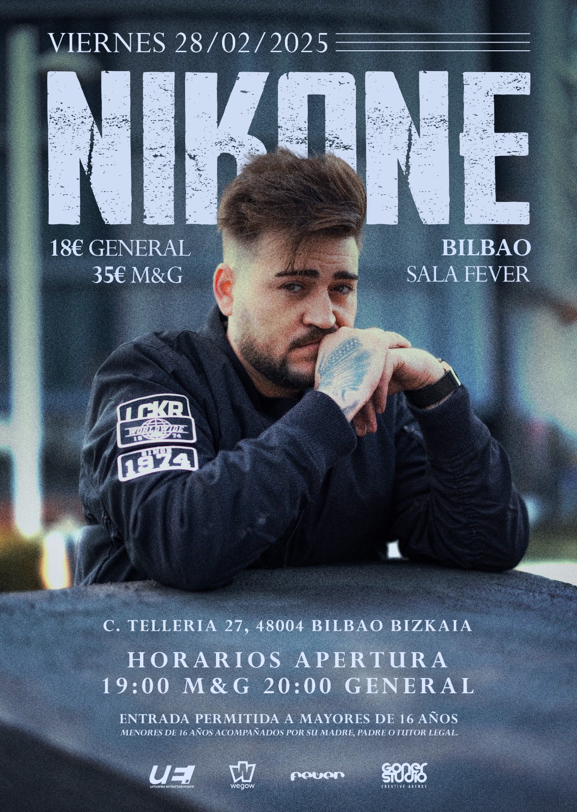 Fotografía promocional de Nikone en Bilbao | Sala Fever