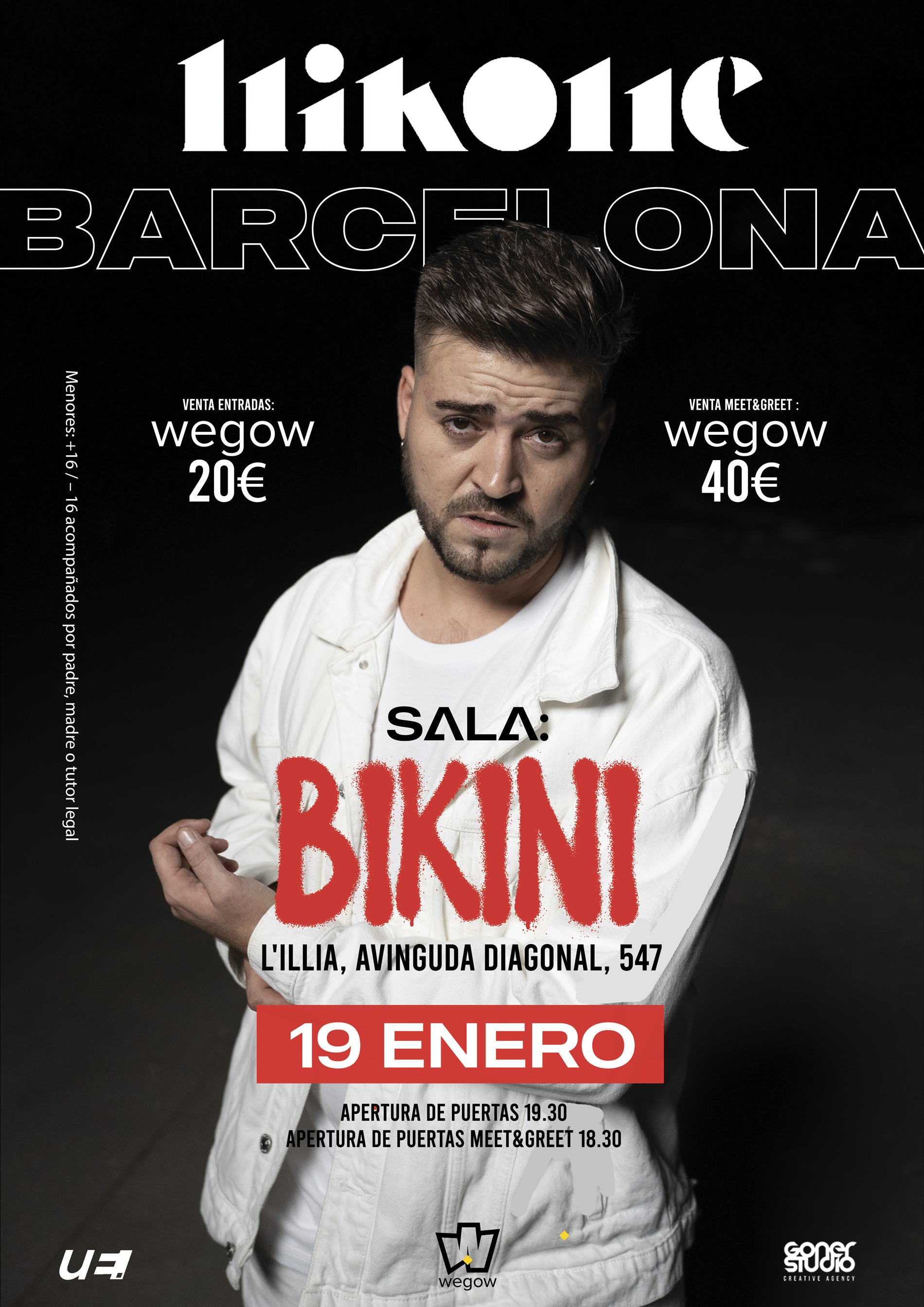 Fotografía promocional de Nikone en concierto en Barcelona