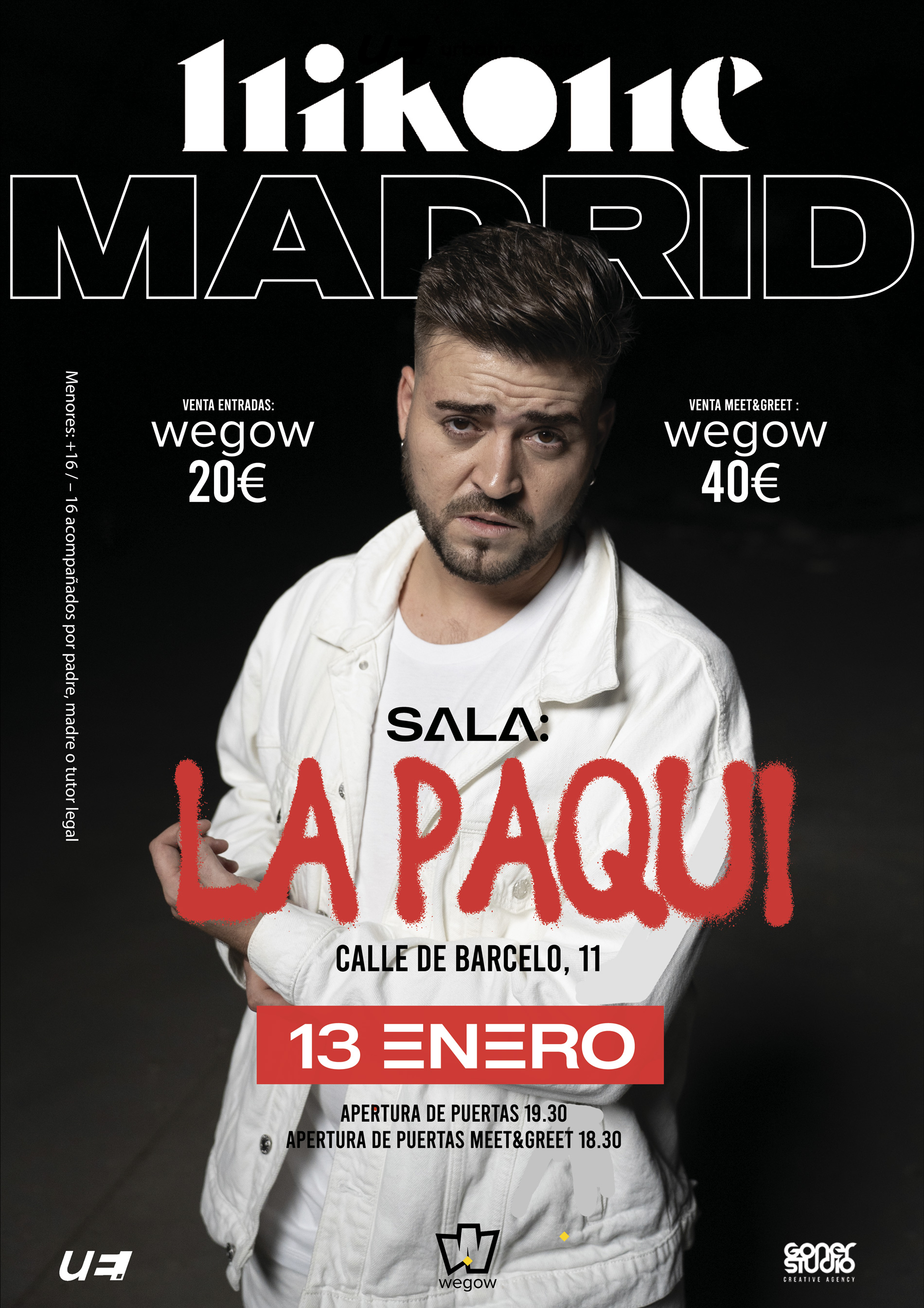 Fotografía promocional de Nikone en concierto en Madrid