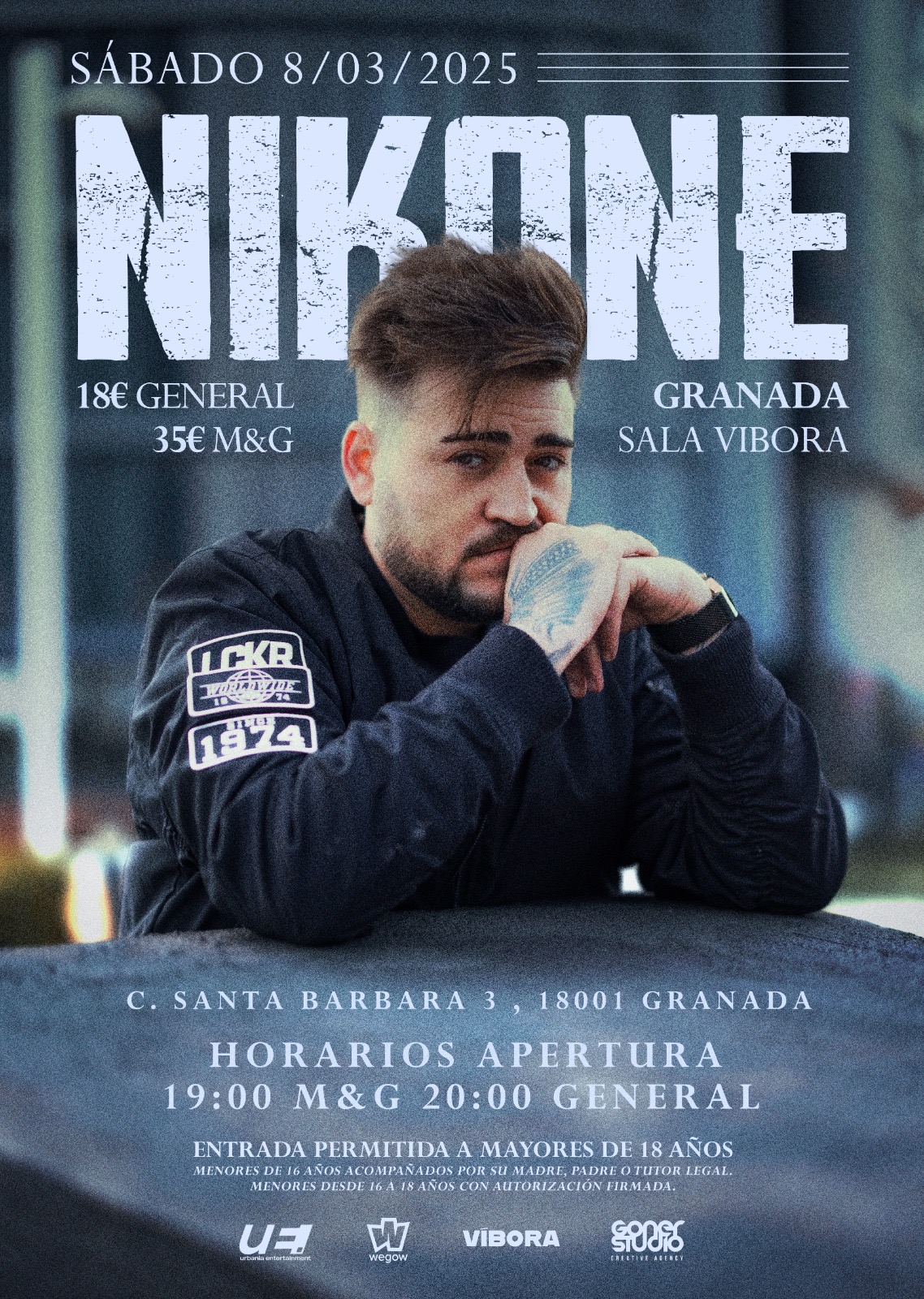 Fotografía promocional de Nikone en Granada | Sala Víbora