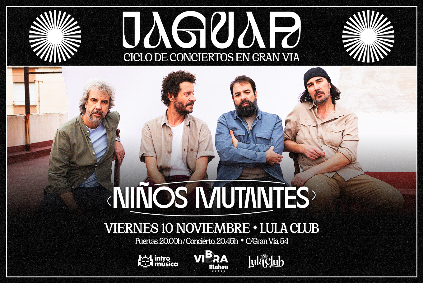 Fotografía promocional de Niños Mutantes en Ciclo Jaguar