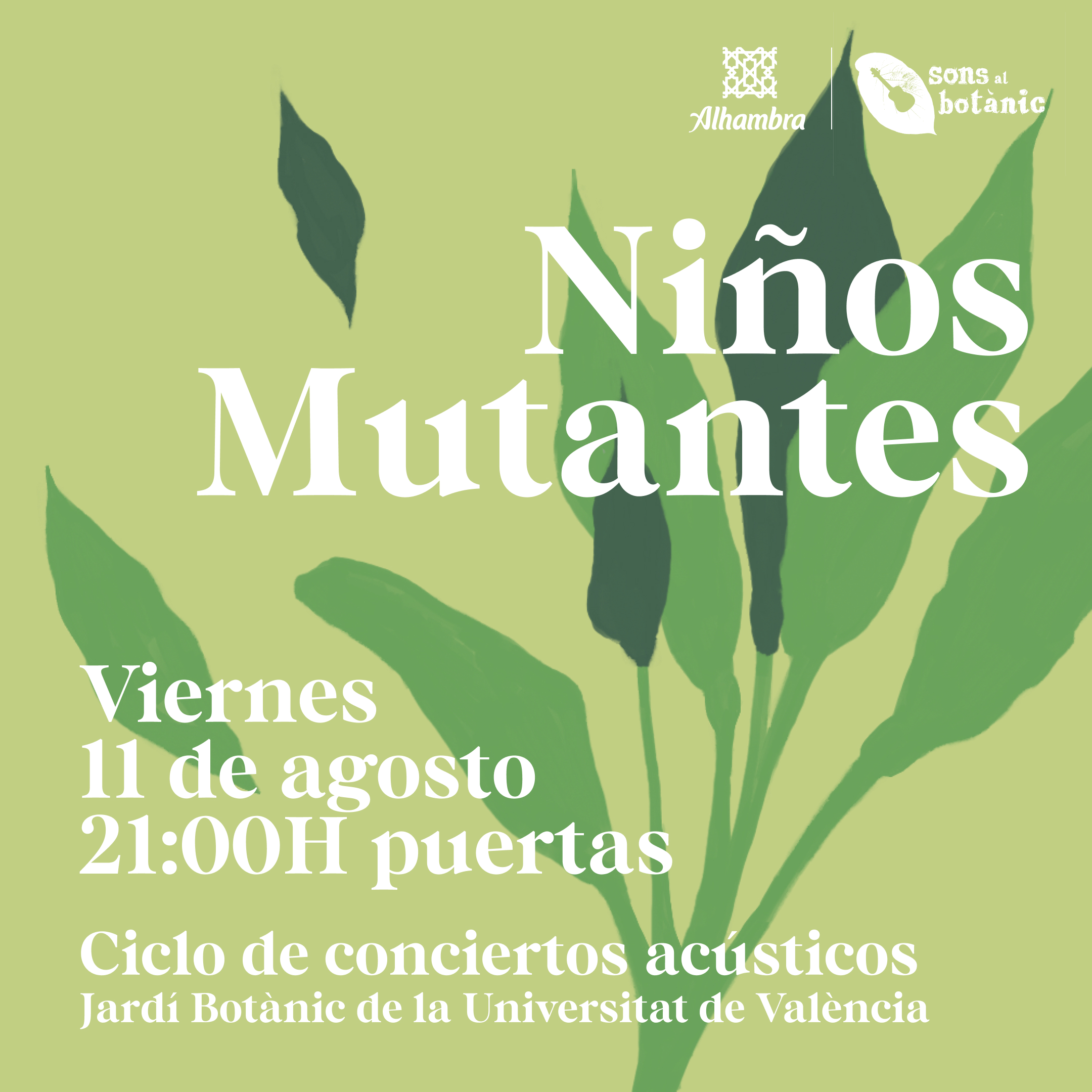 Fotografía promocional de Niños Mutantes en Sons al Botànic