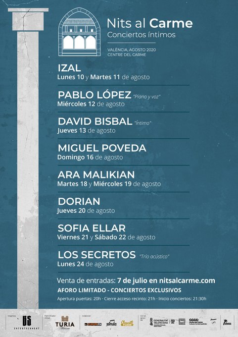 Fotografía promocional de Nits Al Carme 2020