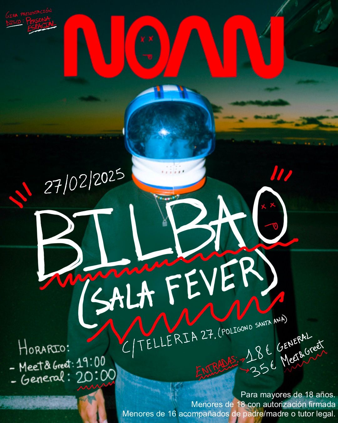 Fotografía promocional de Noan en Bilbao