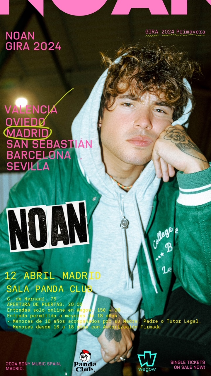 Fotografía promocional de Noan en concierto en Madrid