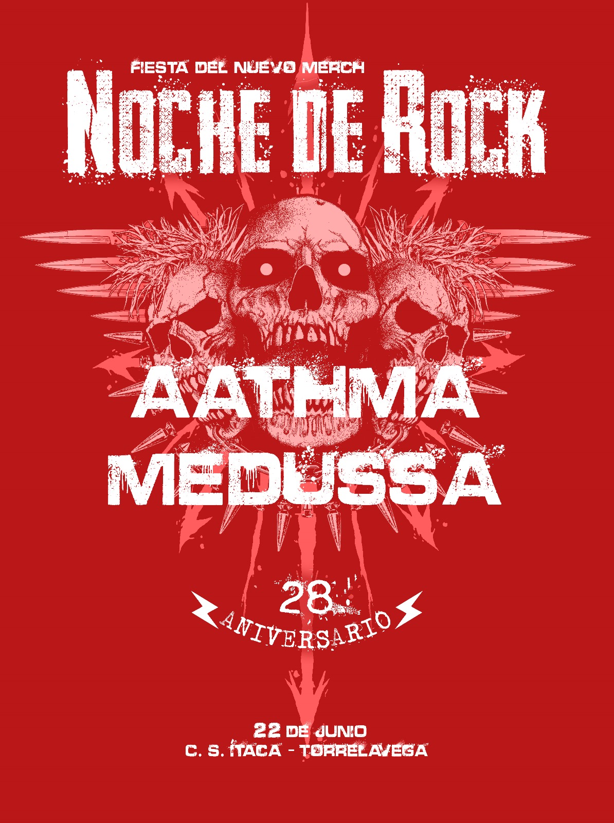 Fotografía promocional de Noche de Rock presenta: Aathma + Medussa en CS Ítaca