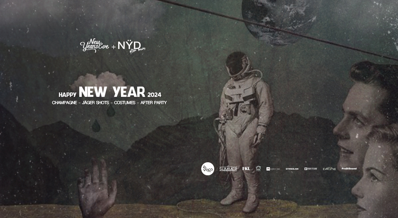 Fotografía promocional de Noche Vieja 23 & Año Nuevo 24 con Joton, Yngryd & FKL Crew