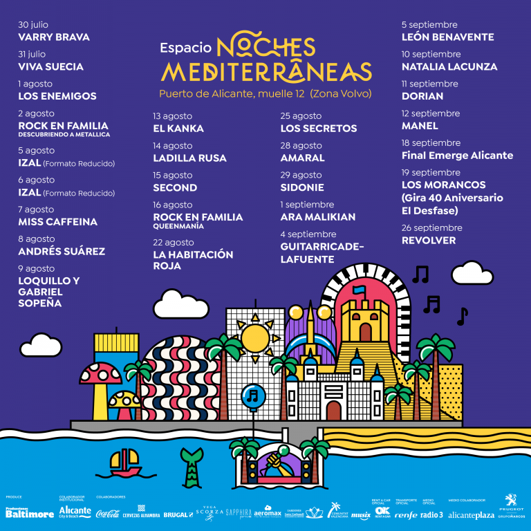 Fotografía promocional de Noches Mediterráneas | Puerto de Alicante