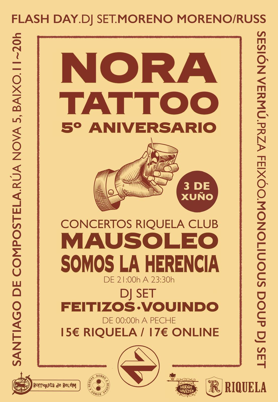 Fotografía promocional de NORA TATTOO 5º ANIVERSARIO