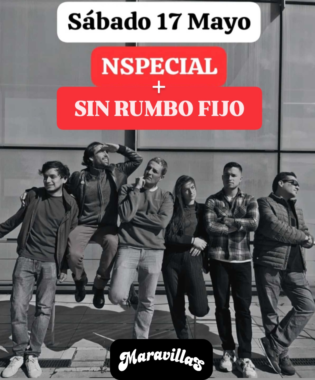 Promofoto von NSpecial + Sin Rumbo Fijo en Maravillas Club.
