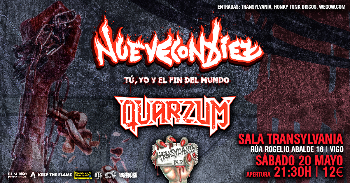 Fotografía promocional de NueveConDiez + Quarzum en Vigo