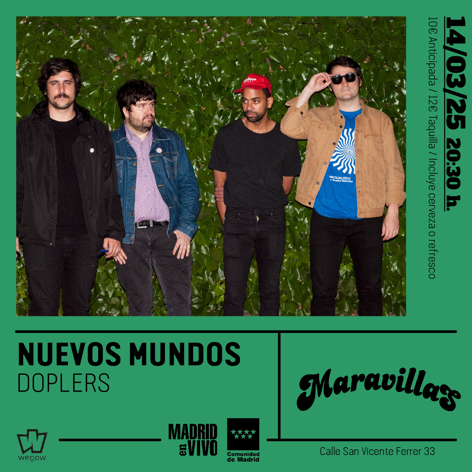 Fotografía promocional de Nuevos Mundos + Doplers en Maravillas