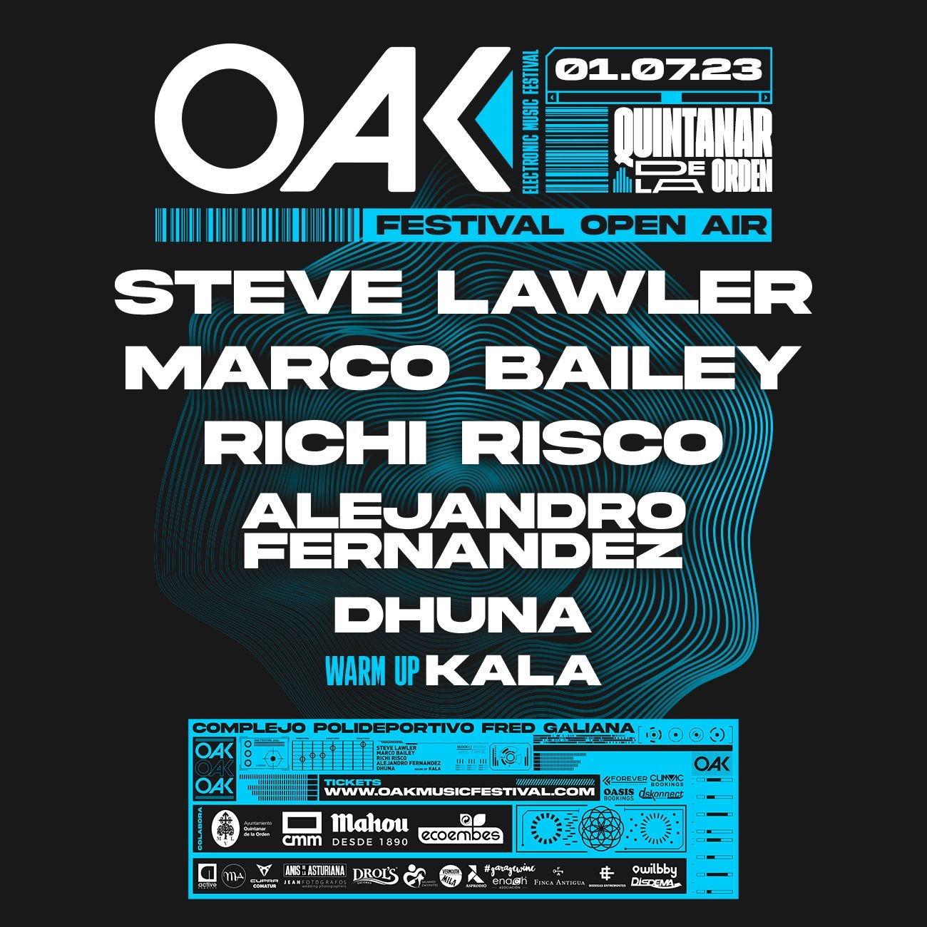 Promotional photograph of OAK Electronic Music Festival 2023.