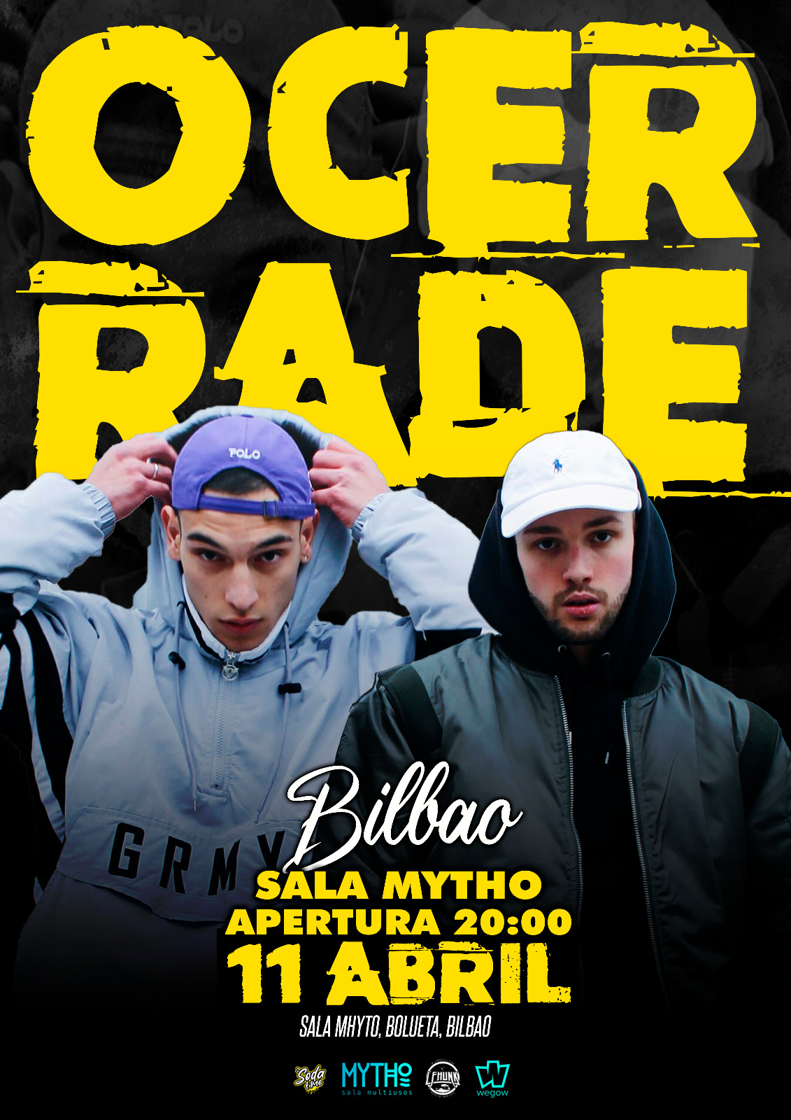 Fotografía promocional de Ocer y Rade en Bilbao