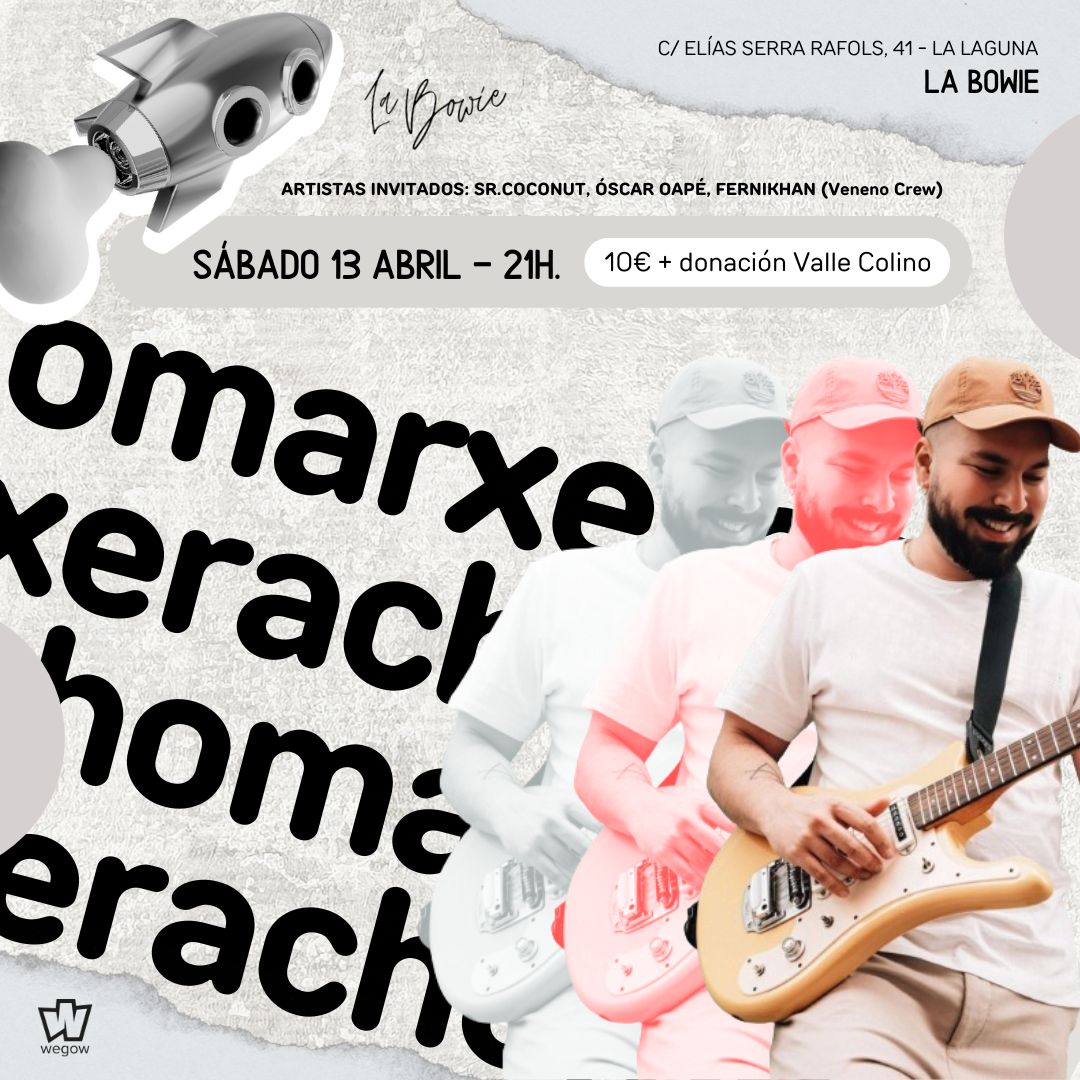 Fotografía promocional de Omar Xerach en La Bowie