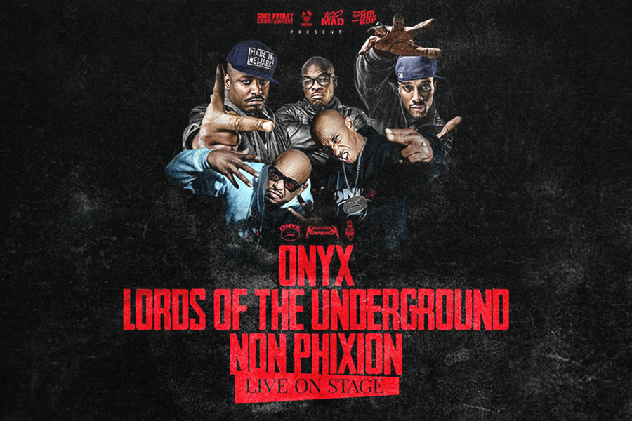 Fotografía promocional de ONYX, Lords Of The Underground & Non Phixion En Burgos
