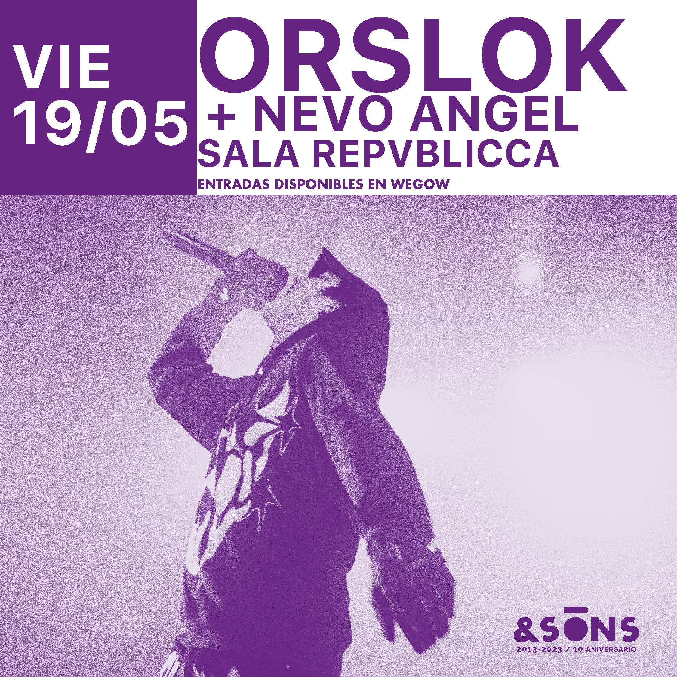 Promotional photograph of ORSLOK + Nevo Angel en Valencia.
