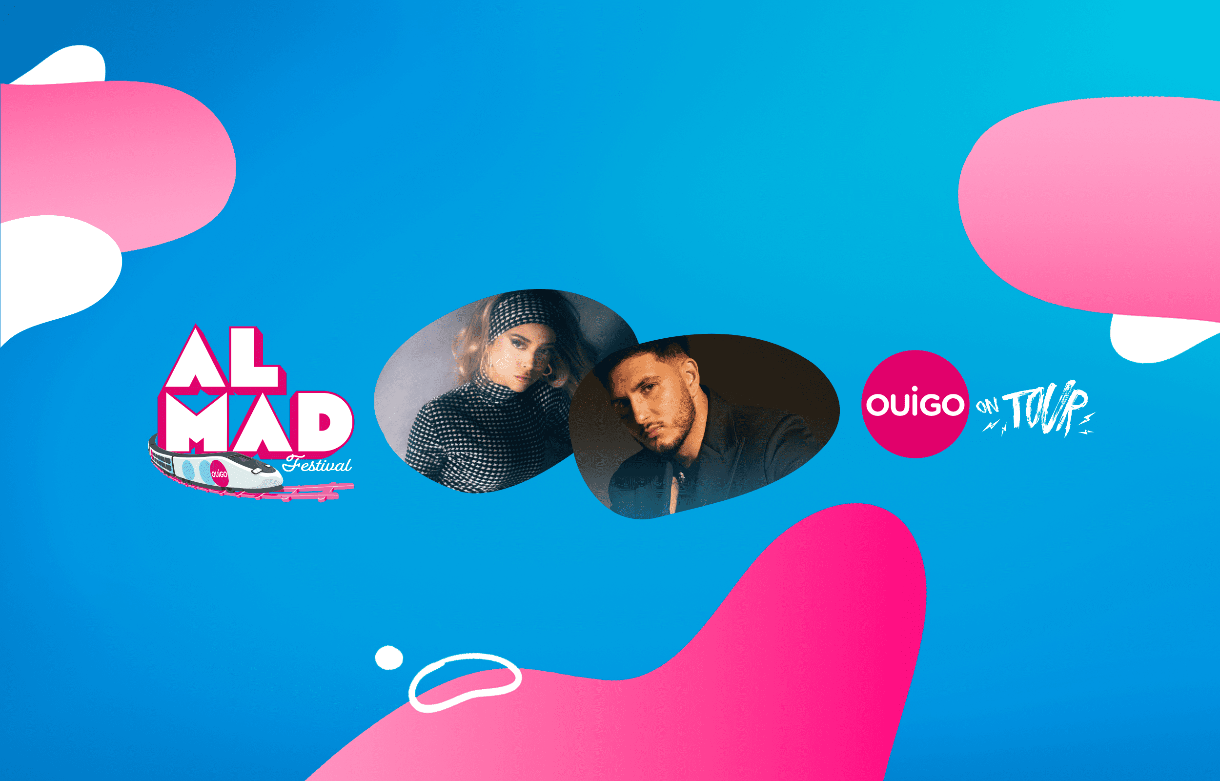 Fotografía promocional de OUIGO ON TOUR: Ana Mena y Omar Montes en concierto