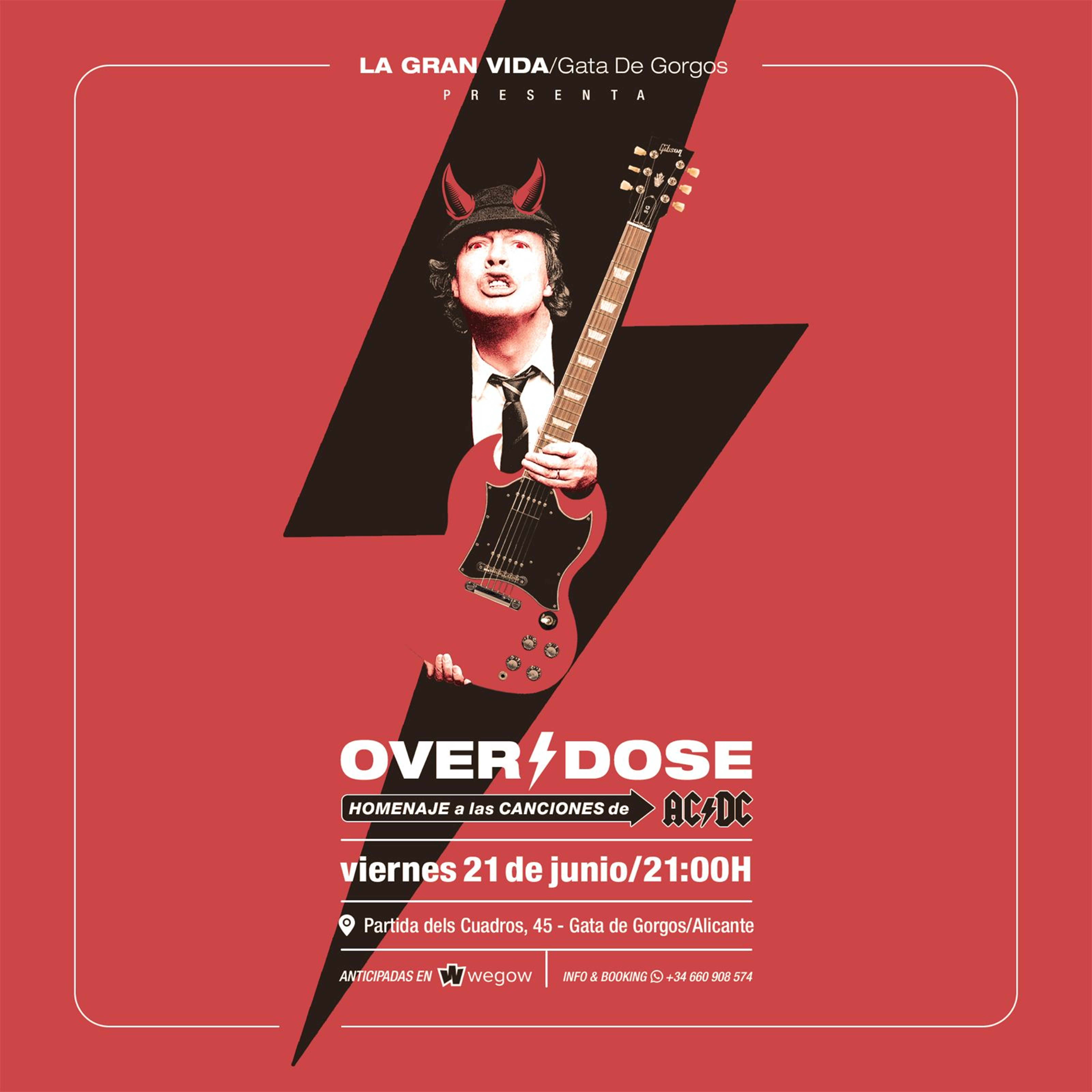 Fotografía promocional de Overdose - Banda Tributo ACDC en Gata de Gorgos Alicante