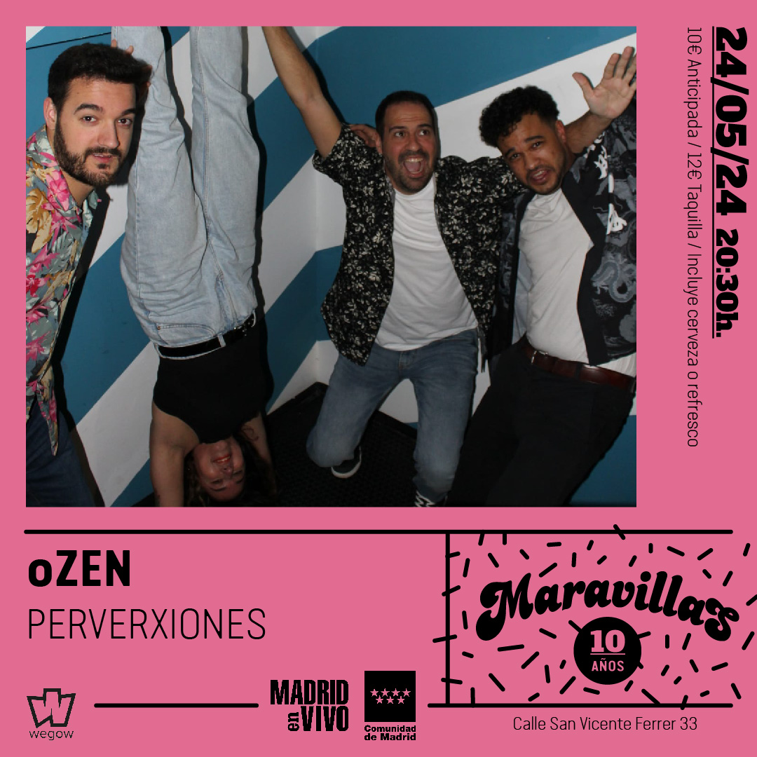 Fotografía promocional de Perverxiones + oZen en Maravillas Club